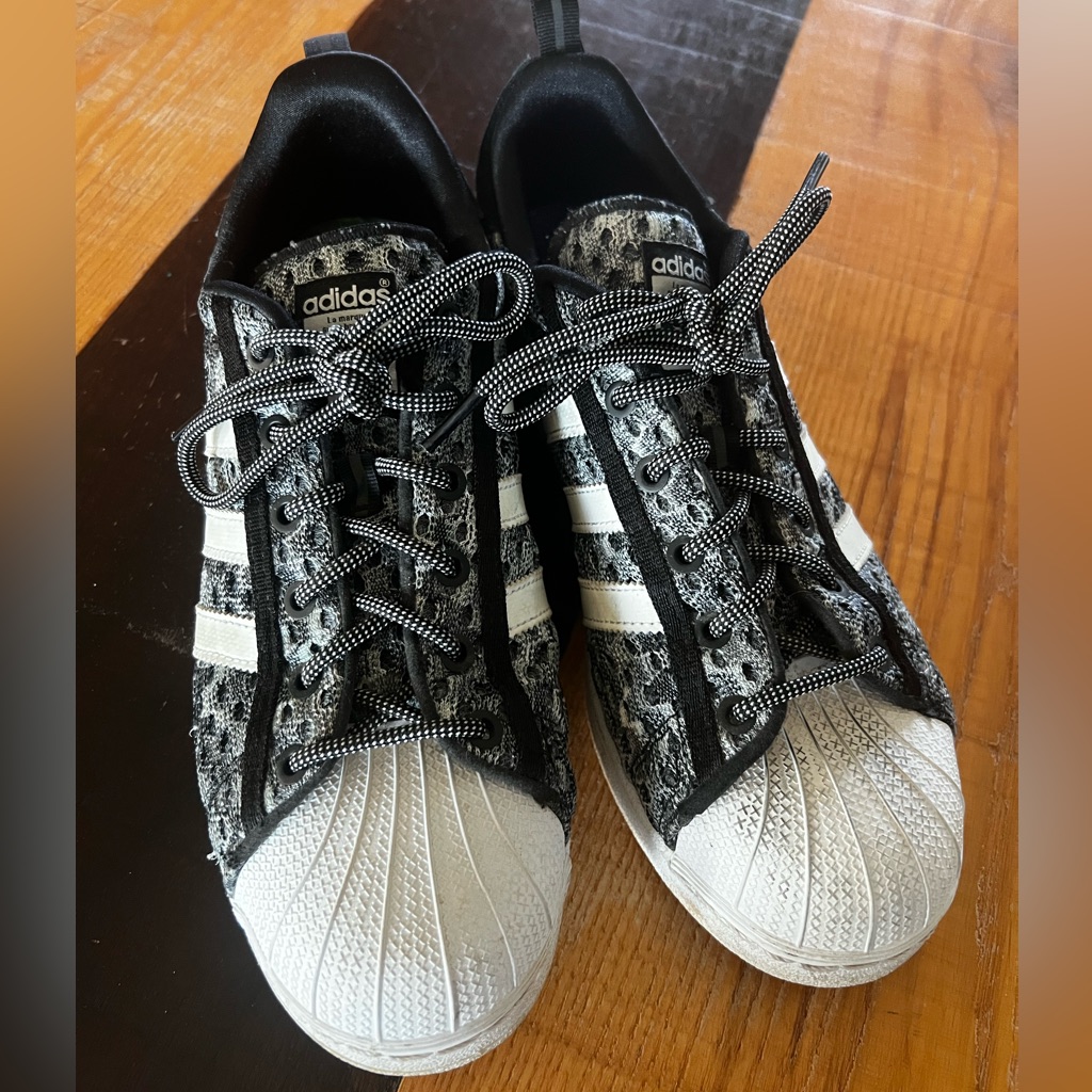 Limited Edition Glow In The Dark Adidas Herron Superstar Tennis Shoes